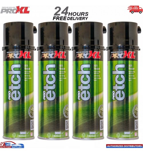 4X PRO XL PRO ETCH PRIMER AEROSOL SPRAY - 500ML PROXL HIGH QUALITY - GREY
